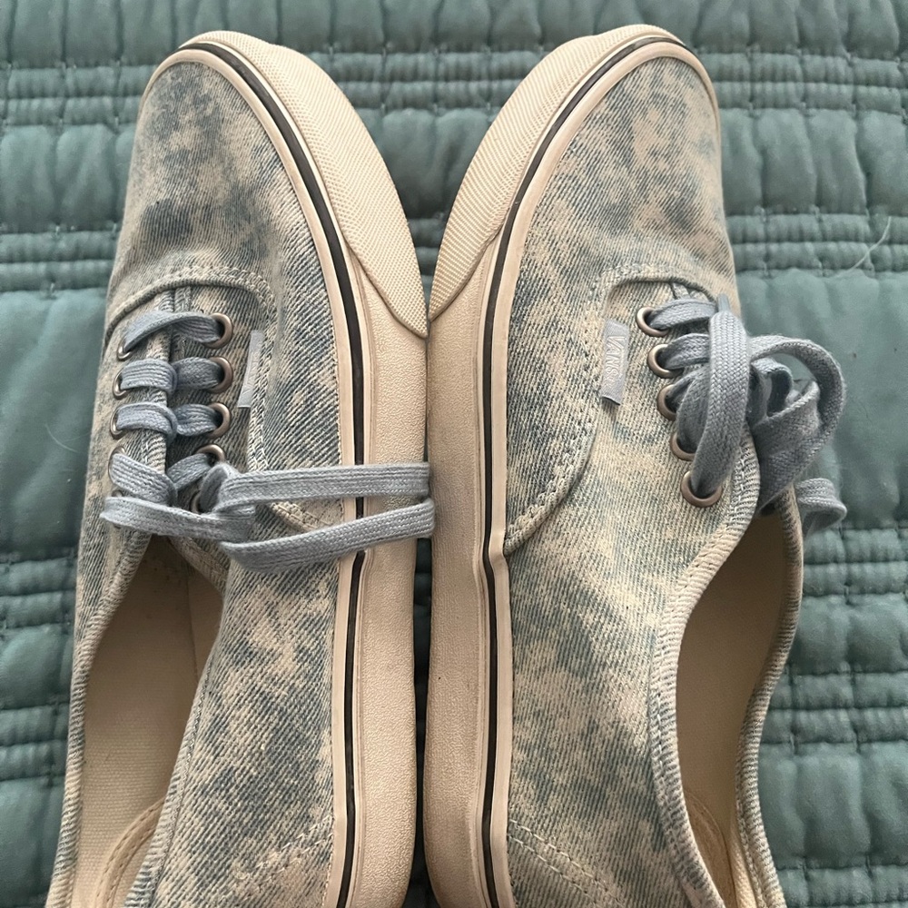 Vans Light Blue Acid-Wash Canvas Sneakers